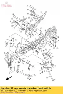 yamaha 5RT274410000 repose-pieds arrière 2 - La partie au fond