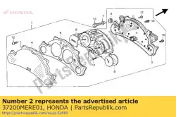snelheid en toerenteller van Honda, met onderdeel nummer 37200MERE01, bestel je hier online: