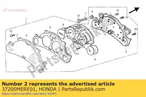 Honda 37200MERE01 snelheid en toerenteller - Onderkant