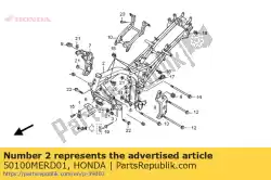 body comp., frame van Honda, met onderdeel nummer 50100MERD01, bestel je hier online: