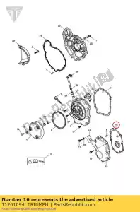 triumph T1261094 pakking ontluchtingsdeksel - Onderkant
