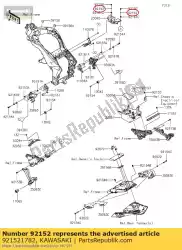 Here you can order the collar,6. 1x8. 1x9 from Kawasaki, with part number 921521782: