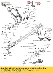 Kawasaki 921521782 collar,6.1x8.1x9 - Bottom side