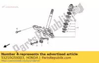 53210GS9003, Honda, ball assy., kierownica ze stali (kato hatsujo) honda (j) type 2 japan hc06-100 (n) 1993 (p) spain clm little cub (x) japan crf nsr nsr mini hrc japan qr r (v) portugal s (p) netherlands / bel st (n) germany xr zb (j) 50 70 75 80 1988 1989 1992 1993 1994 1997 1998 1999 2000 2003 2005 2006 2007 2008 200, Nowy