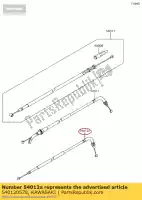 540120578, Kawasaki, acelerador de cable, retorno ex300adf kawasaki  ninja z 300 2013 2014 2015 2016 2017 2018, Nuevo