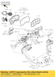 kanaal, ram air, fr, cfrp zx1000pff van Kawasaki, met onderdeel nummer 140730807, bestel je hier online: