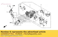 Ici, vous pouvez commander le aucune description disponible pour le moment auprès de Honda , avec le numéro de pièce 16400KZY701: