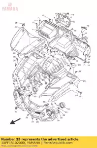 yamaha 1XPF15102000 comp. de guardabarros delantero - Lado inferior