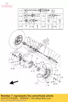 5UH2510F0000, Yamaha, ensemble de joint à rotule yamaha yfm 350 2004 2005 2006 2007 2008 2009 2010 2011, Nouveau