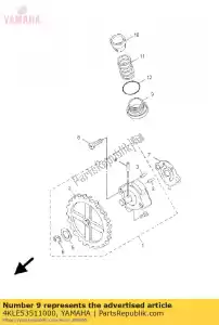 yamaha 4KLE53511000 tapón, drenaje - Lado inferior