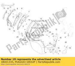 Aprilia 1B001335, Frontschutz sx, OEM: Aprilia 1B001335