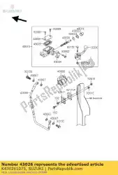 Here you can order the cap brake from Suzuki, with part number K430261075: