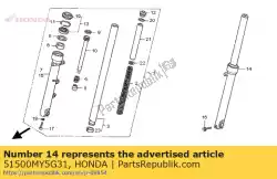 vork, l voorkant van Honda, met onderdeel nummer 51500MY5G31, bestel je hier online: