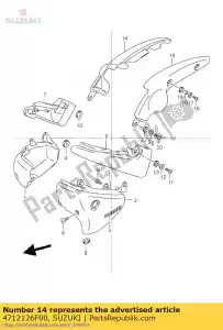 suzuki 4712126F00 ok?adka, ramka, rr - Dół