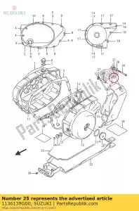 suzuki 1136139G00 cubierta secundaria - Lado inferior