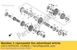 Aqui você pode pedir o eixo, 14t principal em Honda , com o número da peça 23211KPHC00:
