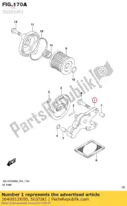 suzuki 1640012K00 pump assy,engine oil - Bottom side