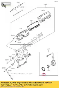 kawasaki 920491172 seal-oil,meter gear c kl600-a1 - Bottom side