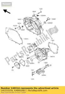 Kawasaki 140310559 coperchio generatore - Il fondo