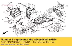 Honda 64216MCA000YJ calandra, fr * b197m * - Il fondo