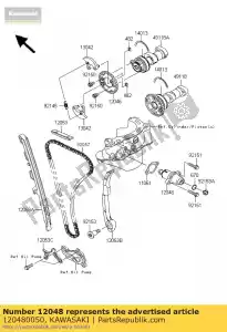 kawasaki 120480050 zespó? napinacza ksf450b8f - Dół