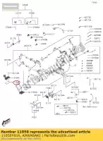 11056Y016, Kawasaki, wspornik, regulator sc300aef kawasaki  j 125 300 700 2015 2016 2019 2020 2021, Nowy