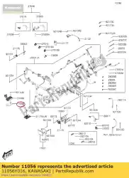 Here you can order the bracket,regulator sc300aef from Kawasaki, with part number 11056Y016: