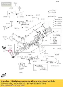 kawasaki 11056Y016 bracket,regulator sc300aef - Bottom side