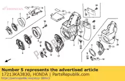 Tutaj możesz zamówić brak dost? Pnego opisu od Honda , z numerem części 17213KA3830: