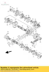 Here you can order the gear,5th drive from Suzuki, with part number 2425140F00: