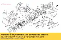 61703HB3300, Honda, rubber, support stay spacer honda cbr 1000 2004 2005, New