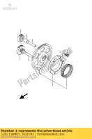 1261138B01, Suzuki, ingranaggio, id di avviamento suzuki vs intruder glp glf vs1400glpf vs1400glp vs1400 1400 , Nuovo