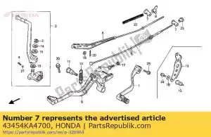 Honda 43454KA4700 junta, braço de freio - Lado inferior