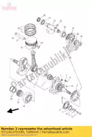 93310637D300, Yamaha, cuscinetto, cilindrico (3yf) yamaha szr xtz yfm yxr 600 660 1991 1992 1993 1995 1996 1997 2000 2001 2002 2003 2004 2005 2006 2007, Nuovo