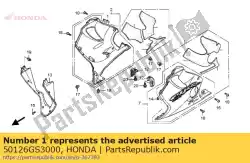Aqui você pode pedir o almofada, rr. Pára-choque em Honda , com o número da peça 50126GS3000: