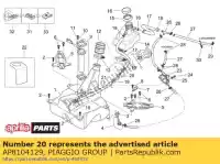 AP8104129, Piaggio Group, 2-way union aprilia mojito 125 150, New