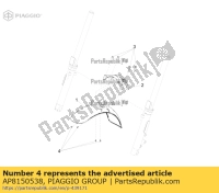 AP8150538, Aprilia, vite a testa esagonale m5x10, Nuovo