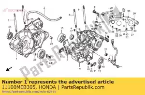 Honda 11100MEB305 aparejo del cárter - Lado inferior