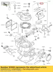 Aquí puede pedir tornillo, válvula de láminas kx250-c2 de Kawasaki , con el número de pieza 920091014: