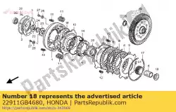 Tutaj możesz zamówić ko? Nierz 17mm od Honda , z numerem części 22911GB4680: