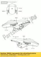 560520350, Kawasaki, mark,shroud,kawasaki kle650a7f kawasaki kle klz 650 1000 2007 2008 2009 2010 2013 2014, New