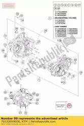 pakkingset motor 250 sx-f van KTM, met onderdeel nummer 79230099000, bestel je hier online: