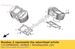 Ici, vous pouvez commander le cylindre comp., rr. Auprès de Honda , avec le numéro de pièce 12120MBA600: