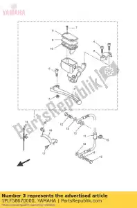 yamaha 1PLF58670000 beugel, hoofdcilinder - Onderkant