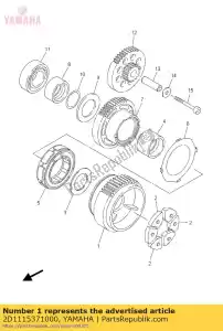 yamaha 2D1115371000 engrenage, entraîné - La partie au fond