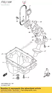 suzuki 1631047H00 catena, olio - Il fondo