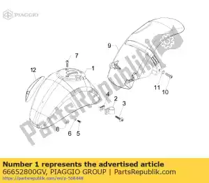 Piaggio Group 66652800GV guarda-lamas - Lado inferior