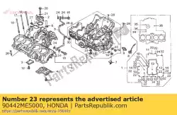 Ici, vous pouvez commander le rondelle d'étanchéité, 20 mm auprès de Honda , avec le numéro de pièce 90442ME5000: