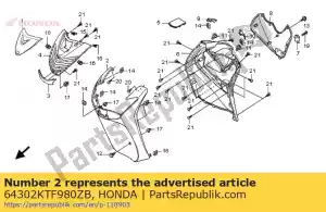 Honda 64302KTF980ZB ok?adka, fr. ni?szy * nha48m - Dół