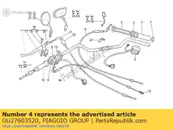 Here you can order the rh hand grip from Piaggio Group, with part number GU27603520: